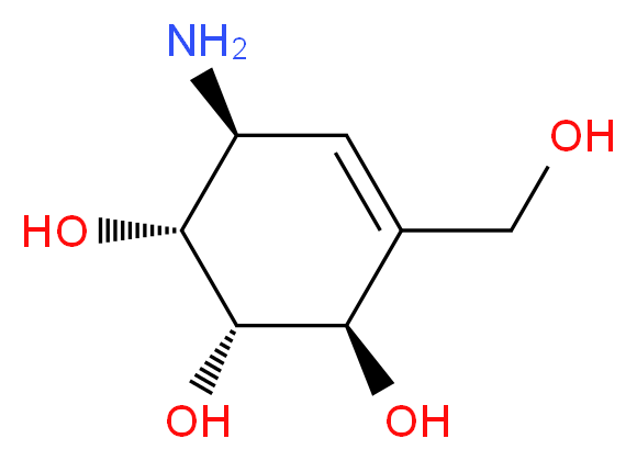 6-Amino-4-Hydroxymethyl-Cyclohex-4-Ene-1,2,3-Triol_Molecular_structure_CAS_38231-86-6)