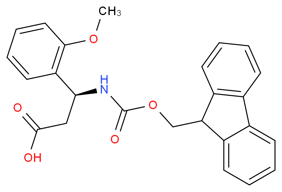 FMOC-(S)-3-AMINO-3-(2-METHOXY-PHENYL)-PROPIONIC ACID_Molecular_structure_CAS_501015-28-7)