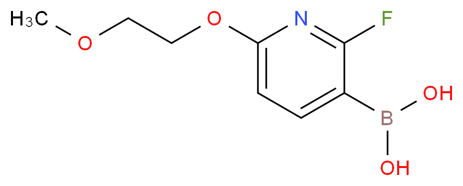 (2-Fluoro-6-(2-methoxyethoxy)pyridin-3-yl)boronic acid_Molecular_structure_CAS_1253575-61-9)