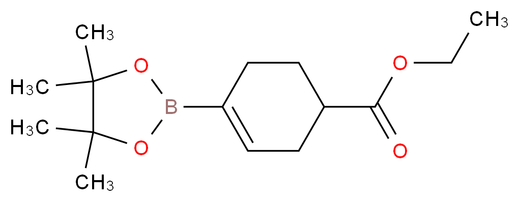Ethyl 4-(4,4,5,5-tetramethyl-1,3,2-dioxaborolan-2-yl)cyclohex-3-enecarboxylate_Molecular_structure_CAS_1049004-32-1)