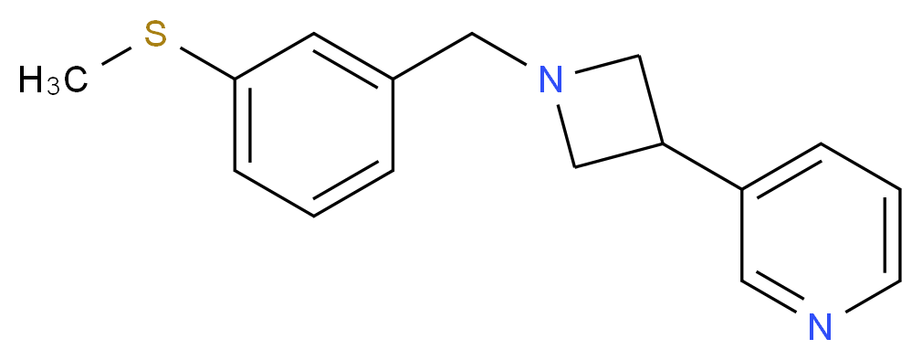 3-{1-[3-(methylthio)benzyl]azetidin-3-yl}pyridine_Molecular_structure_CAS_)