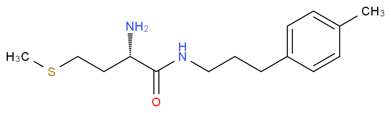 N~1~-[3-(4-methylphenyl)propyl]-L-methioninamide_Molecular_structure_CAS_)