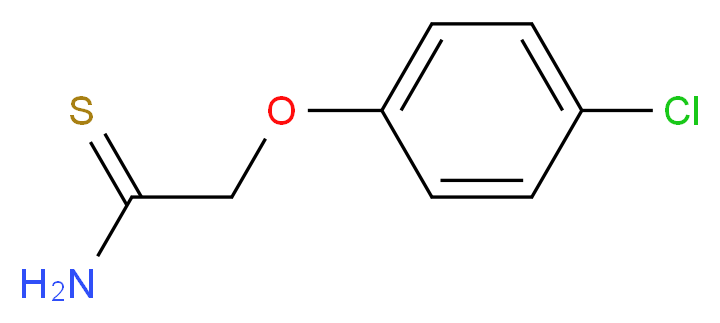2-(4-chlorophenoxy)ethanethioamide_Molecular_structure_CAS_)