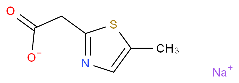 sodium 2-(5-methyl-1,3-thiazol-2-yl)acetate_Molecular_structure_CAS_)