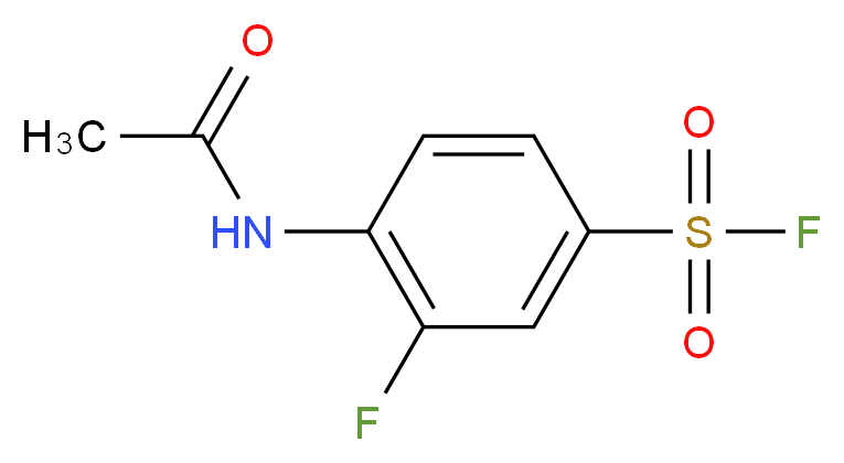 4-(acetylamino)-3-fluorobenzenesulphonyl fluoride_Molecular_structure_CAS_)