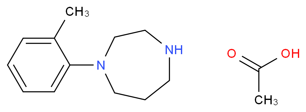 1-(2-Methylphenyl)-1,4-diazepane acetate_Molecular_structure_CAS_)