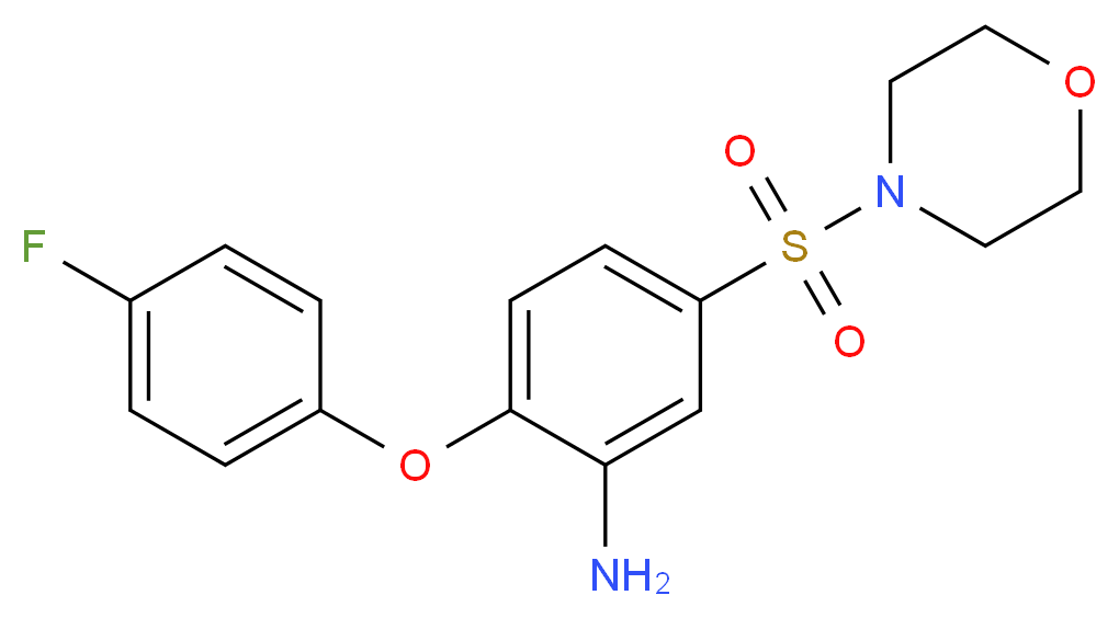2-(4-fluorophenoxy)-5-(morpholin-4-ylsulfonyl)aniline_Molecular_structure_CAS_)