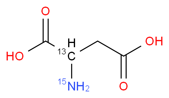 DL-Aspartic acid-2-13C,15N_Molecular_structure_CAS_98532-13-9)