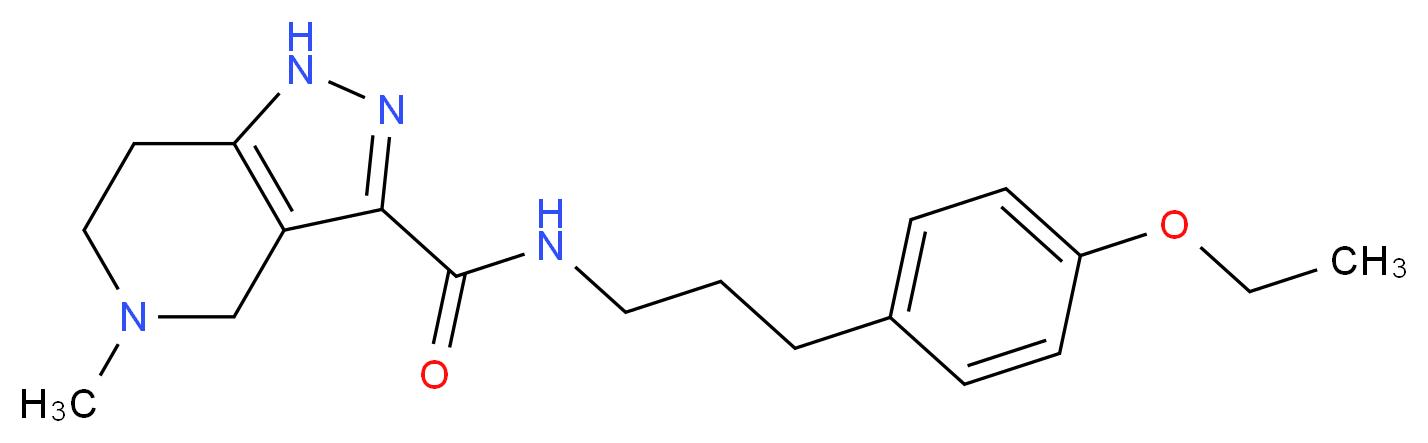 N-[3-(4-ethoxyphenyl)propyl]-5-methyl-4,5,6,7-tetrahydro-1H-pyrazolo[4,3-c]pyridine-3-carboxamide_Molecular_structure_CAS_)
