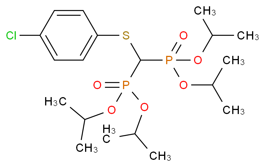 [(4-Chlorophenyl)thiomethylene]biphosphonic Acid, Tetraisopropyl Ester_Molecular_structure_CAS_89987-31-5)