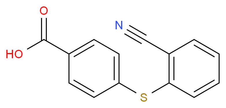 4-[(2-cyanophenyl)sulfanyl]benzoic acid_Molecular_structure_CAS_)