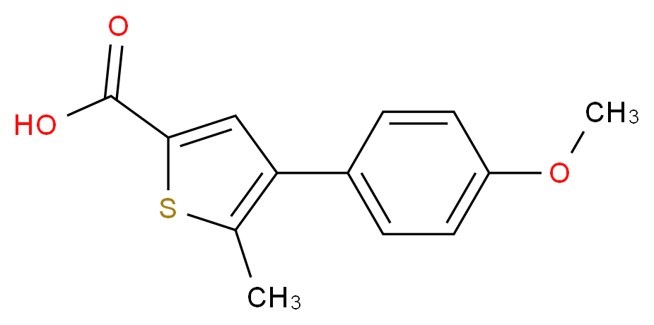 4-(4-methoxyphenyl)-5-methylthiophene-2-carboxylic acid_Molecular_structure_CAS_)