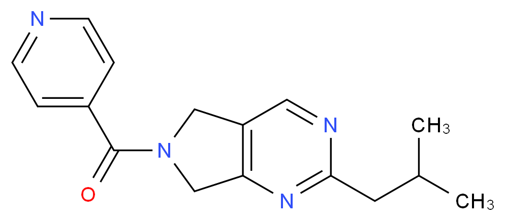 2-isobutyl-6-isonicotinoyl-6,7-dihydro-5H-pyrrolo[3,4-d]pyrimidine_Molecular_structure_CAS_)