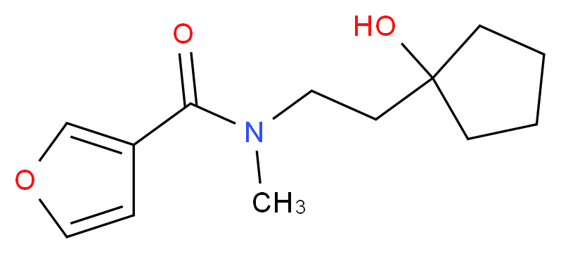 N-[2-(1-hydroxycyclopentyl)ethyl]-N-methyl-3-furamide_Molecular_structure_CAS_)