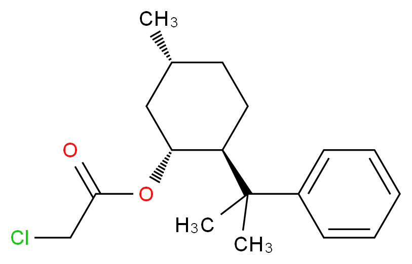 (1R,2S,5R)-(+)-5-Methyl-2-(1-methyl-1-phenylethyl)cyclohexyl chloroacetate_Molecular_structure_CAS_71804-27-8)
