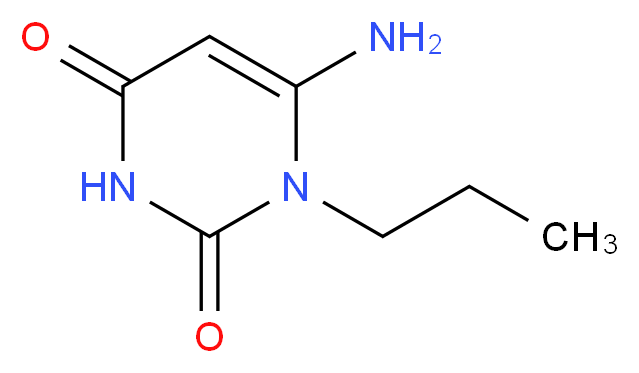 6-Amino-1-propyl-1H-pyrimidine-2,4-dione_Molecular_structure_CAS_53681-47-3)