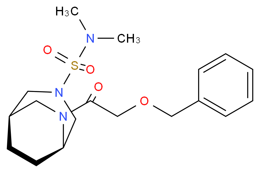 (1R*,5R*)-6-[(benzyloxy)acetyl]-N,N-dimethyl-3,6-diazabicyclo[3.2.2]nonane-3-sulfonamide_Molecular_structure_CAS_)