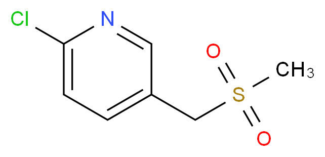 2-Chloro-5-[(methylsulfonyl)methyl]pyridine_Molecular_structure_CAS_1158608-08-2)