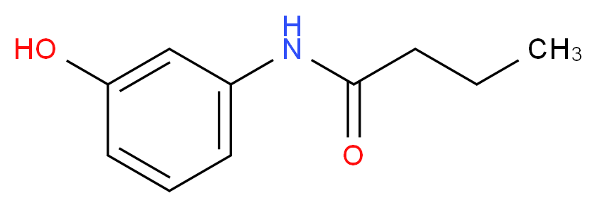 N-(3-hydroxyphenyl)butanamide_Molecular_structure_CAS_21556-79-6)