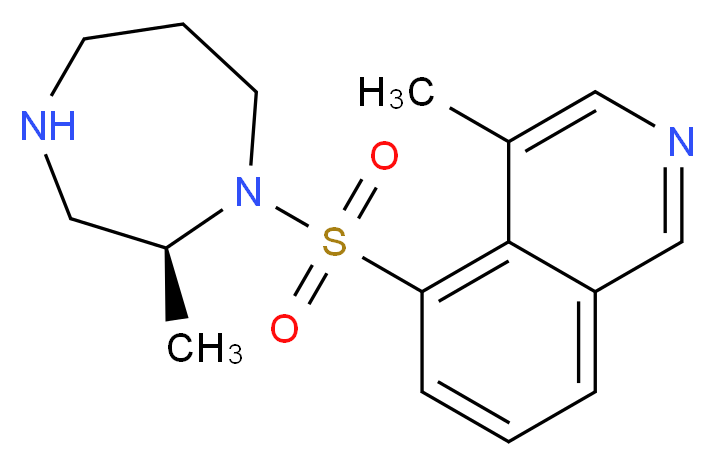 (S)-2-METHYL-1-[(4-METHYL-5-ISOQUINOLINE)SULFONYL]-HOMOPIPERAZINE_Molecular_structure_CAS_)