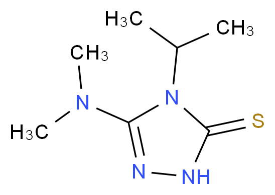 3-(dimethylamino)-4-(propan-2-yl)-4,5-dihydro-1H-1,2,4-triazole-5-thione_Molecular_structure_CAS_)