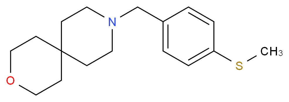 9-[4-(methylthio)benzyl]-3-oxa-9-azaspiro[5.5]undecane_Molecular_structure_CAS_)