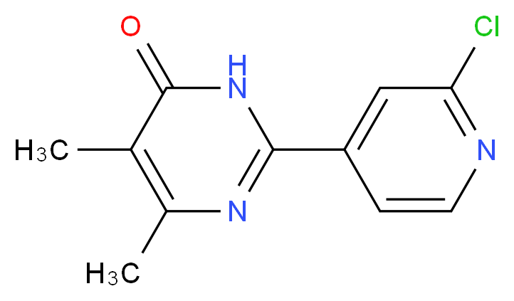 2-(2-chloropyridin-4-yl)-5,6-dimethylpyrimidin-4(3H)-one_Molecular_structure_CAS_)