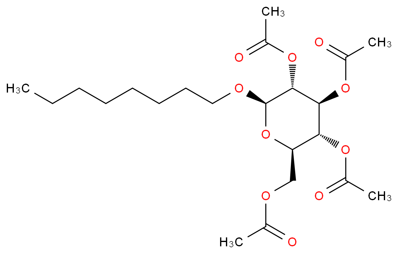 1-O-Octyl-β-D-glucopyranoside 2,3,4,6-tetraacetate_Molecular_structure_CAS_38954-67-5)