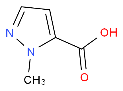 1-methyl-1H-pyrazole-5-carboxylic acid_Molecular_structure_CAS_)