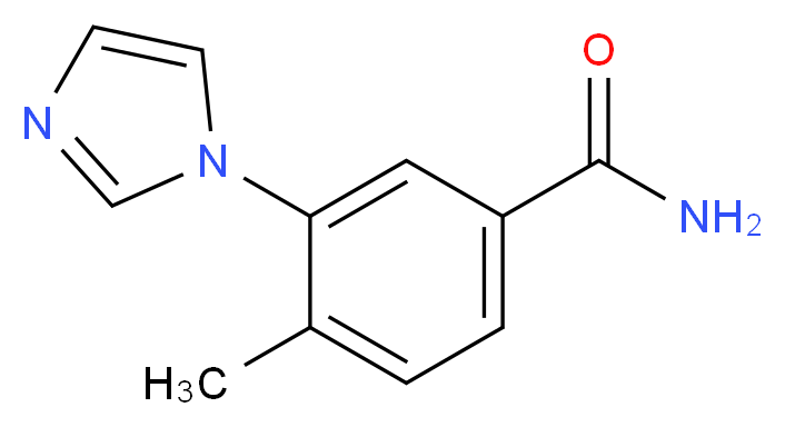 3-(1H-imidazol-1-yl)-4-methylbenzamide_Molecular_structure_CAS_)