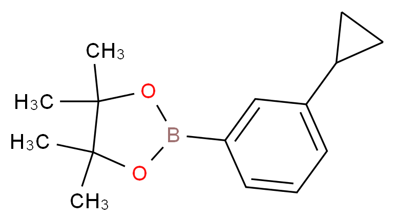 2-(3-CYCLOPROPYLPHENYL)-4,4,5,5-TETRAMETHYL-[1,3,2]DIOXABOROLANE_Molecular_structure_CAS_627526-56-1)