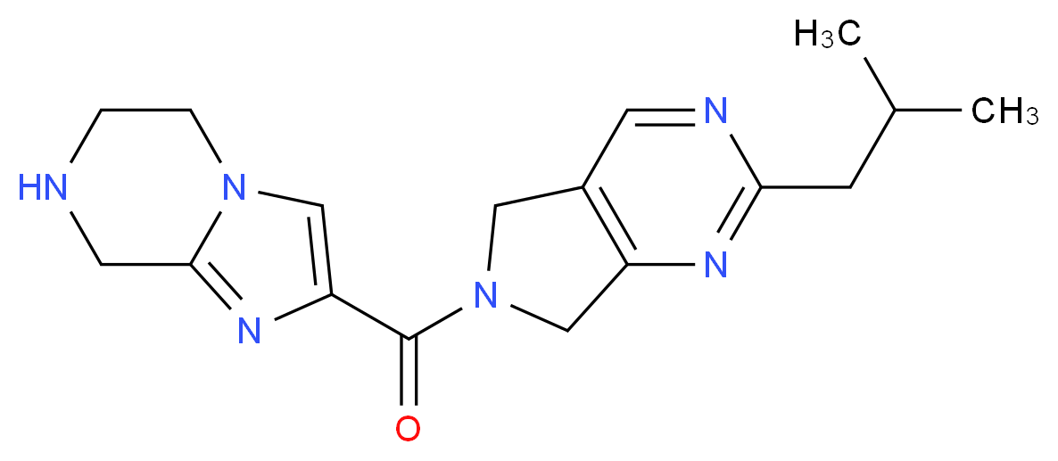 2-isobutyl-6-(5,6,7,8-tetrahydroimidazo[1,2-a]pyrazin-2-ylcarbonyl)-6,7-dihydro-5H-pyrrolo[3,4-d]pyrimidine_Molecular_structure_CAS_)