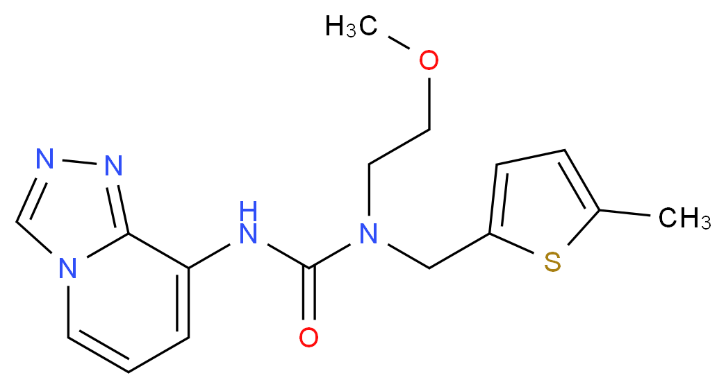 N-(2-methoxyethyl)-N-[(5-methyl-2-thienyl)methyl]-N'-[1,2,4]triazolo[4,3-a]pyridin-8-ylurea_Molecular_structure_CAS_)