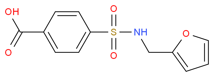 4-[(Furan-2-ylmethyl)-sulfamoyl]-benzoic acid_Molecular_structure_CAS_)