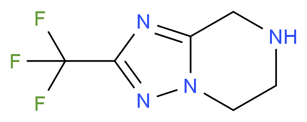 2-(Trifluoromethyl)-5,6,7,8-tetrahydro[1,2,4]triazolo[1,5-a]pyrazine_Molecular_structure_CAS_681249-57-0)