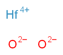 Hafnium(IV) oxide, Spectrographic Grade_Molecular_structure_CAS_12055-23-1)