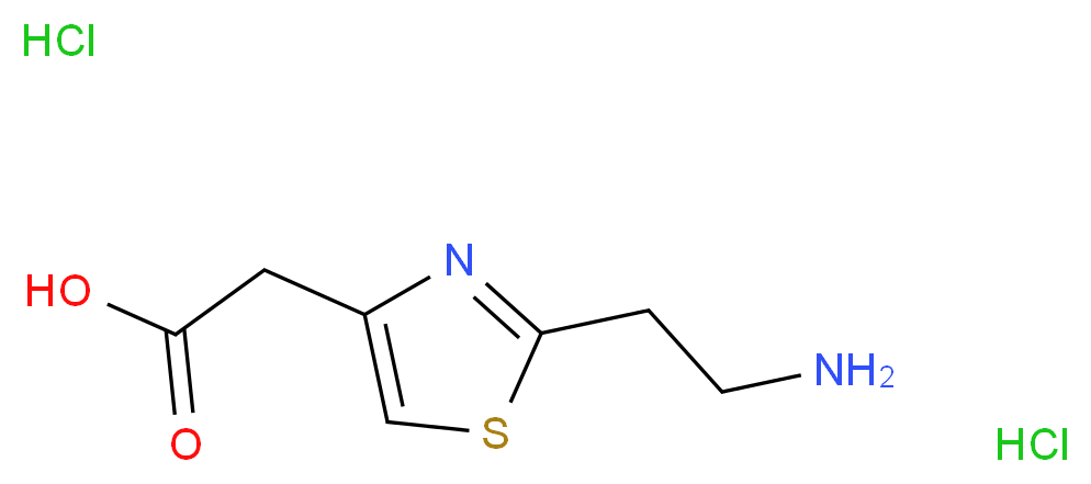 2-[2-(2-aminoethyl)-1,3-thiazol-4-yl]acetic acid dihydrochloride_Molecular_structure_CAS_)