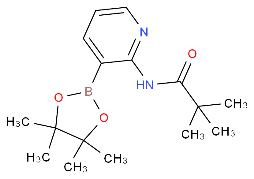 2,2-Dimethyl-N-[3-(4,4,5,5-tetramethyl-[1,3,2]dioxaborolan-2-yl)-pyridin-2-yl]-propionamide_Molecular_structure_CAS_532391-30-3)