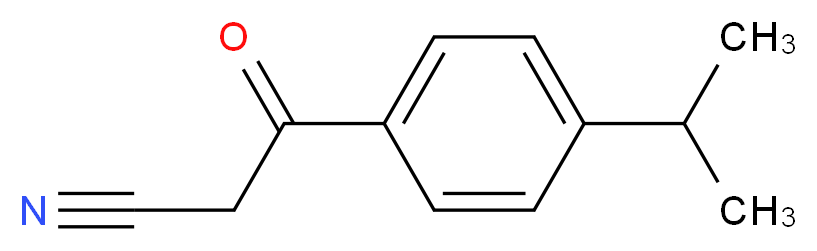3-(4-isopropylphenyl)-3-oxopropanenitrile_Molecular_structure_CAS_199102-70-0)