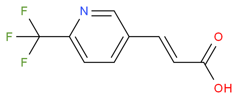(2E)-3-[2-(Trifluoromethyl)pyridin-5-yl]propenoic acid_Molecular_structure_CAS_)