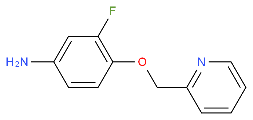 3-fluoro-4-(pyridin-2-ylmethoxy)aniline_Molecular_structure_CAS_)