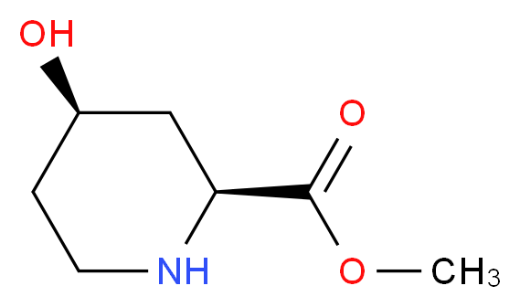 methyl cis-4-hydroxy-2-piperidinecarboxylate_Molecular_structure_CAS_133192-44-6)