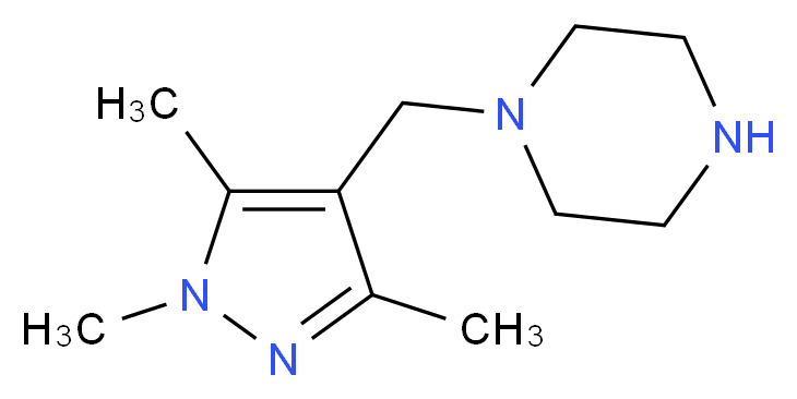 1-[(1,3,5-trimethyl-1H-pyrazol-4-yl)methyl]piperazine_Molecular_structure_CAS_957514-00-0)