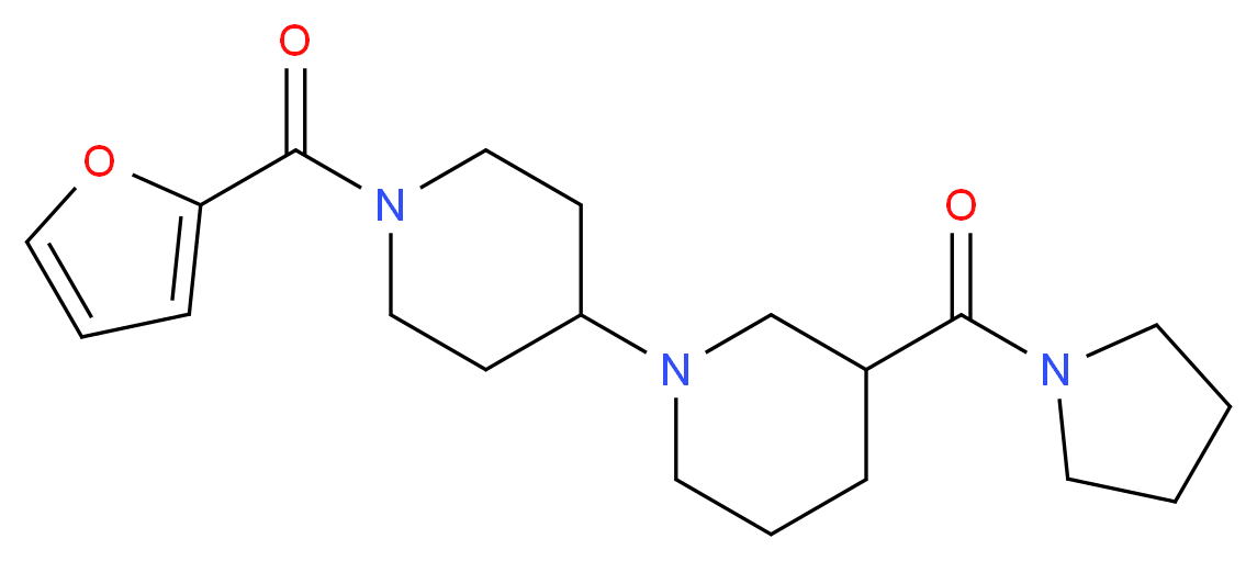 1'-(2-furoyl)-3-(pyrrolidin-1-ylcarbonyl)-1,4'-bipiperidine_Molecular_structure_CAS_)