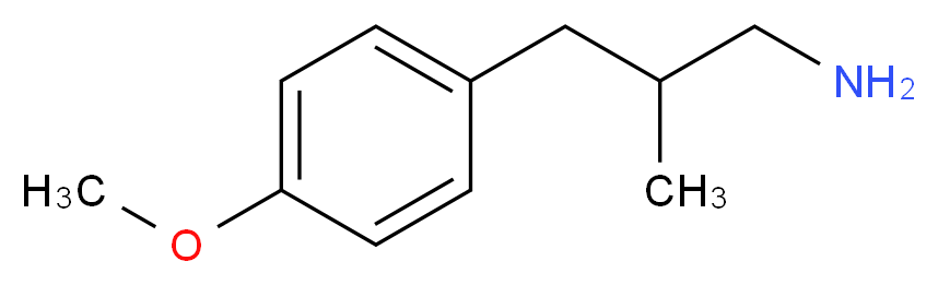 3-(4-methoxyphenyl)-2-methylpropan-1-amine_Molecular_structure_CAS_)