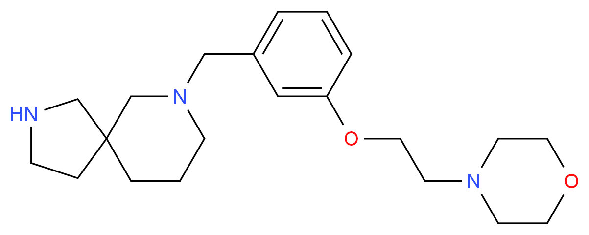 7-[3-(2-morpholin-4-ylethoxy)benzyl]-2,7-diazaspiro[4.5]decane_Molecular_structure_CAS_)
