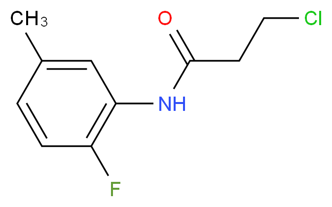 3-Chloro-N-(2-fluoro-5-methylphenyl)propanamide_Molecular_structure_CAS_915920-93-3)