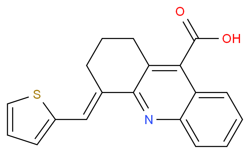 4-Thiophen-2-ylmethylene-1,2,3,4-tetrahydro-acridine-9-carboxylic acid_Molecular_structure_CAS_)