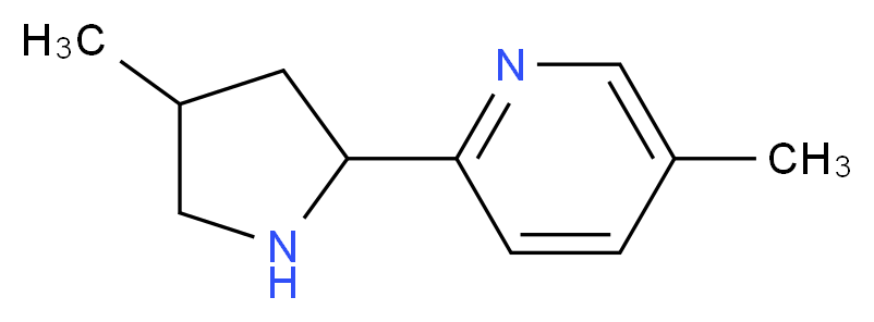 5-methyl-2-(4-methylpyrrolidin-2-yl)pyridine_Molecular_structure_CAS_603089-92-5)
