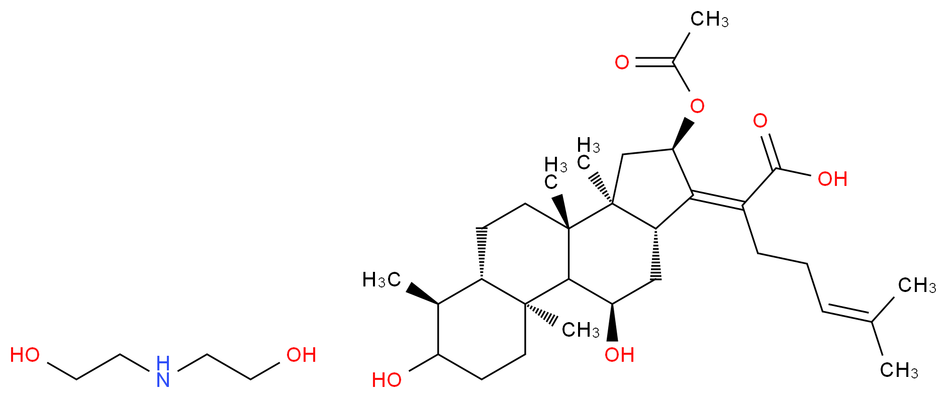 Diethanolamine Fusidate _Molecular_structure_CAS_16391-75-6)